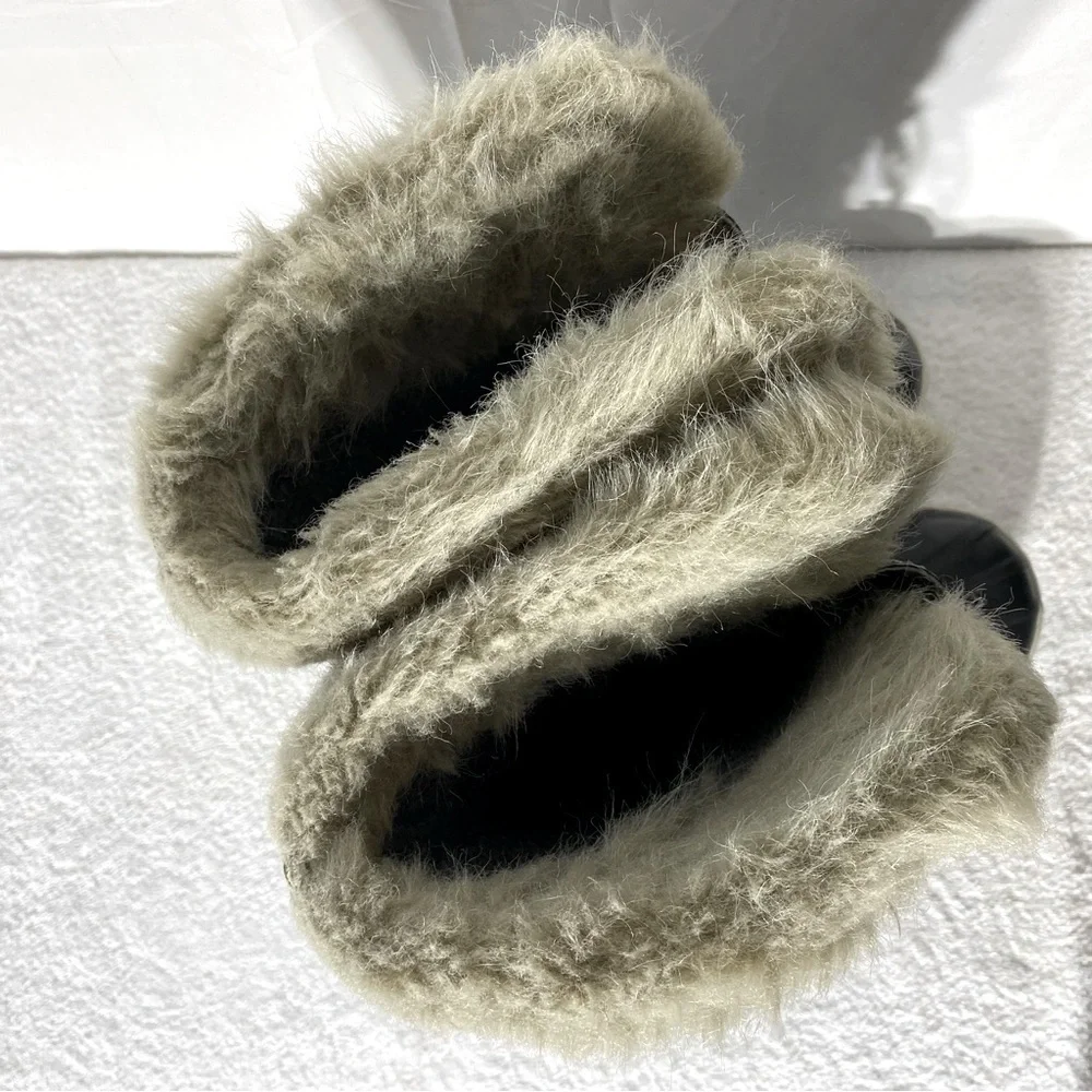 Sorel Grey Suede Leather Lace Up Mid Calf Winter Boots 5 - Picture 11 of 15